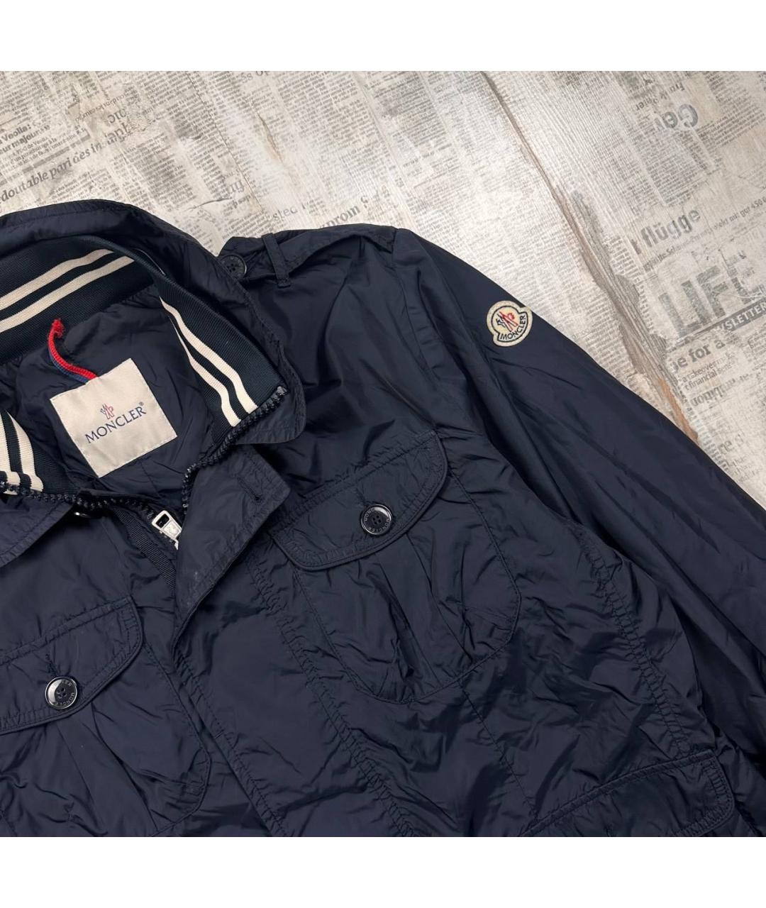 MONCLER Темно-синяя куртка, фото 2