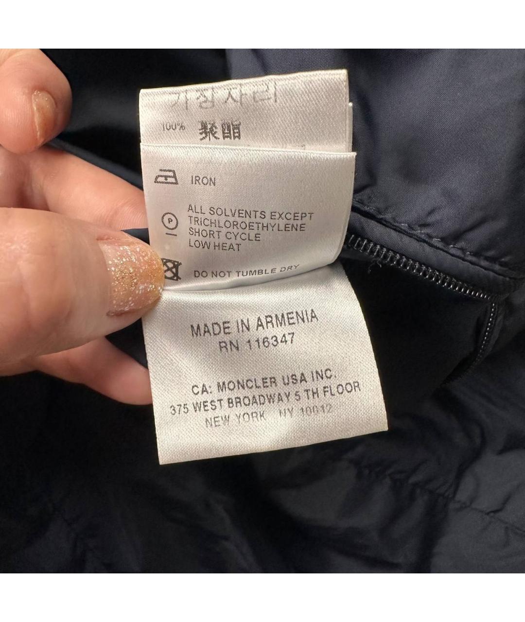 MONCLER Темно-синяя куртка, фото 7