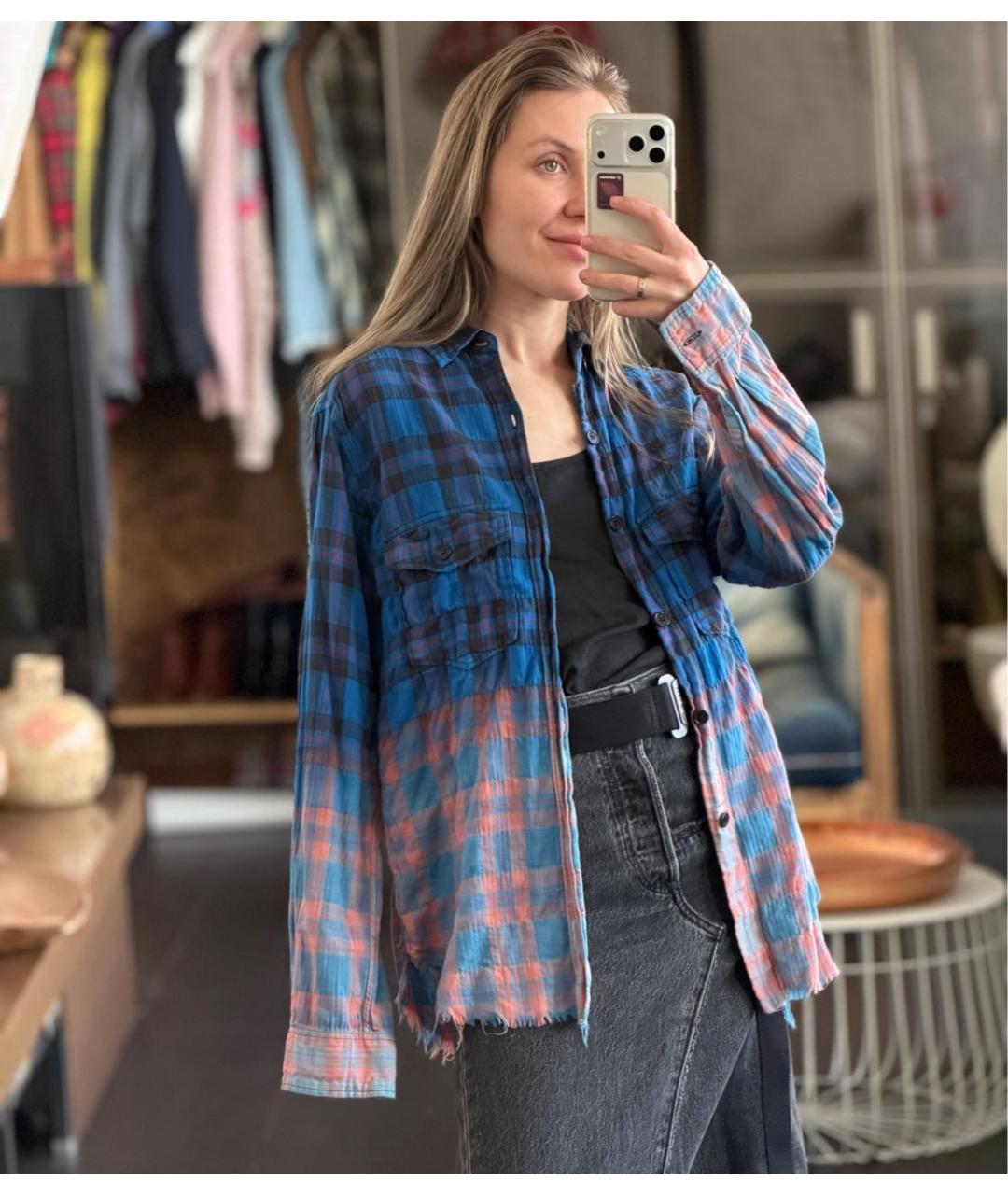 SAINT LAURENT Мульти хлопковая рубашка, фото 5