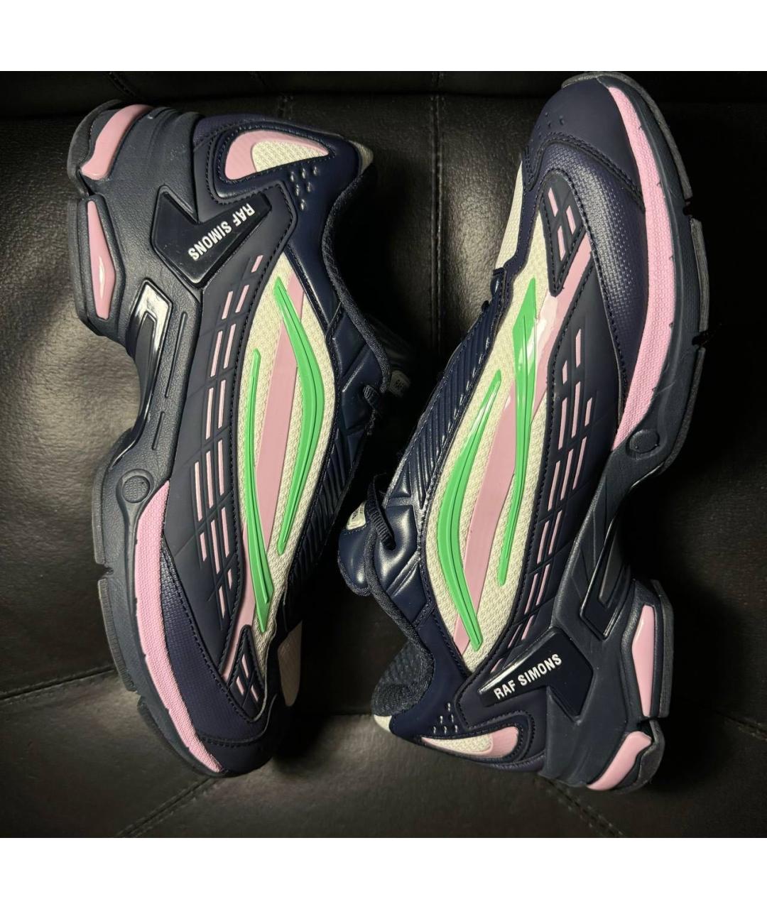 RAF SIMONS Мульти текстильные низкие кроссовки / кеды, фото 4