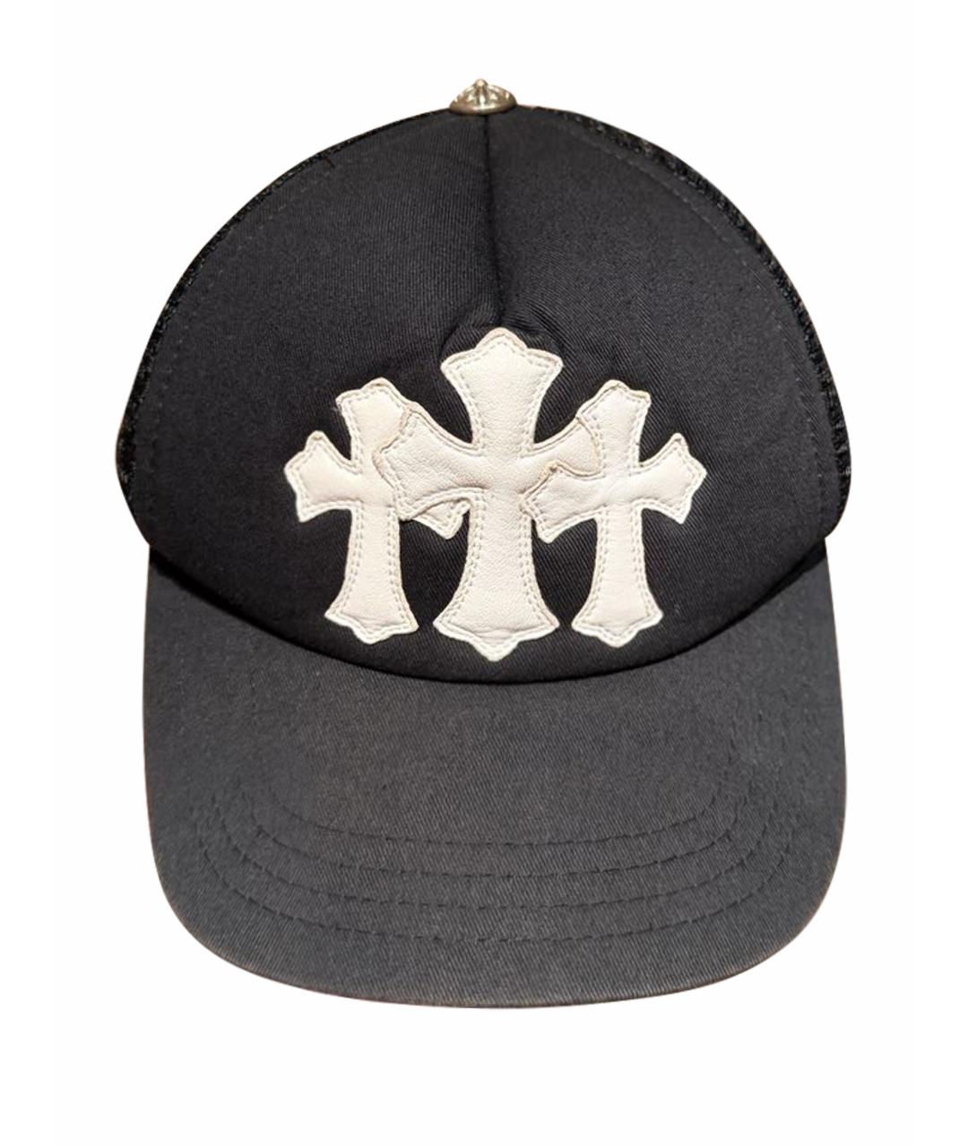 CHROME HEARTS Черная хлопковая кепка/бейсболка, фото 1