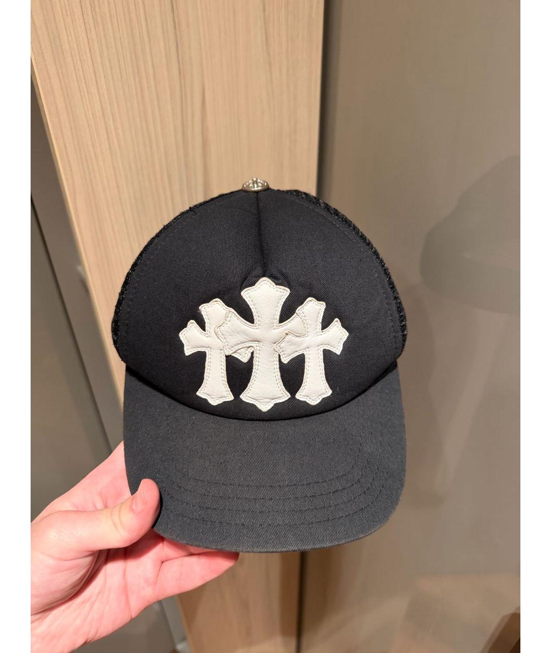 CHROME HEARTS Черная хлопковая кепка/бейсболка, фото 7