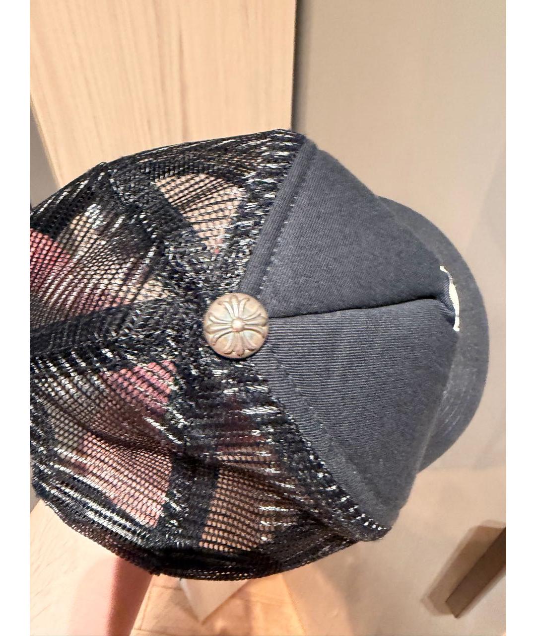 CHROME HEARTS Черная хлопковая кепка/бейсболка, фото 3