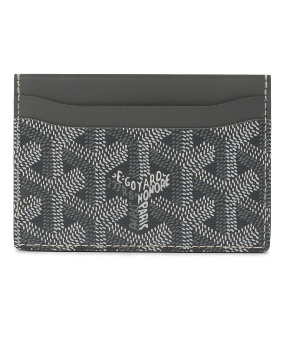 GOYARD Серый кожаный кардхолдер, фото 3