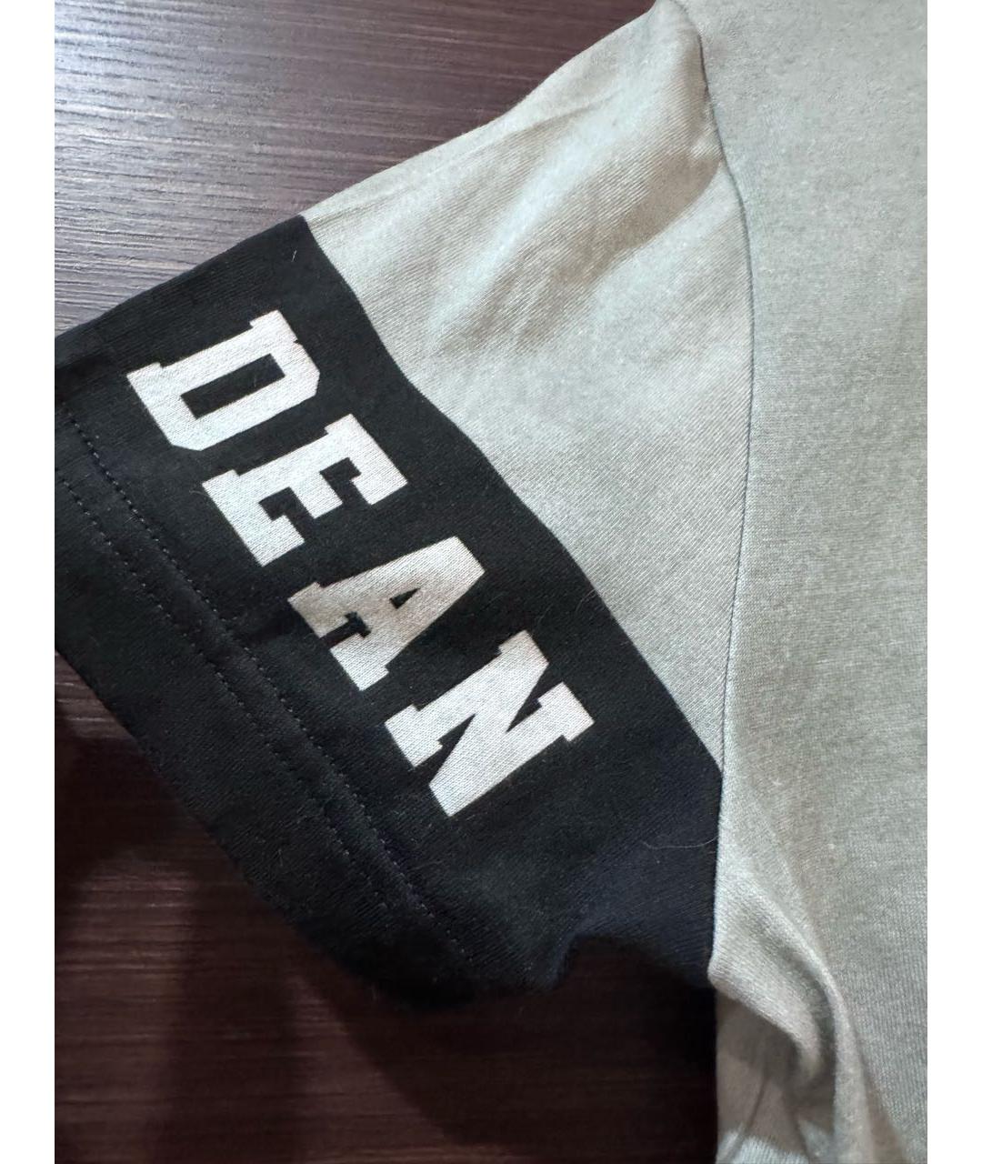 DOLCE&GABBANA Серая хлопковая футболка, фото 3