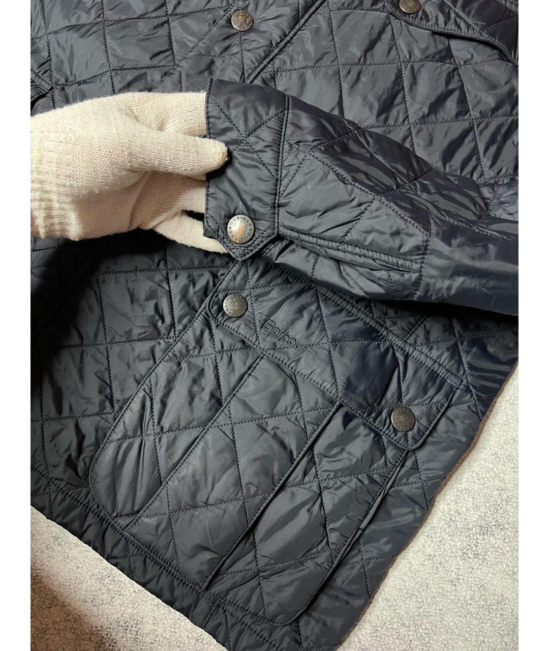 BARBOUR Черная полиэстеровая куртка, фото 5