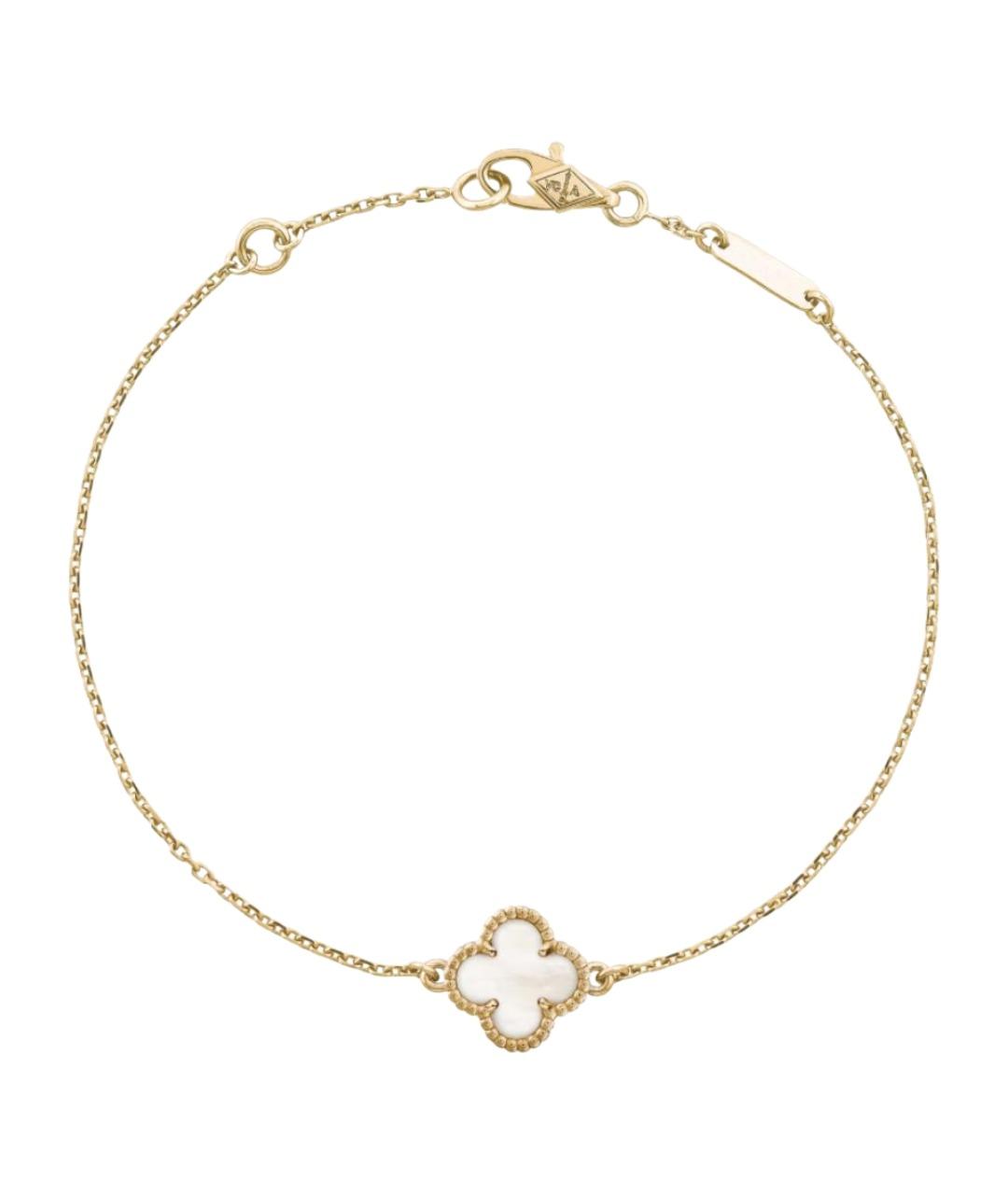 VAN CLEEF & ARPELS Белый браслет из желтого золота, фото 1