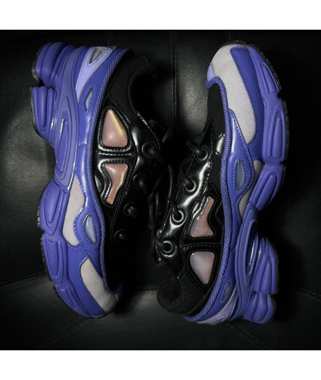 ADIDAS X RAF SIMONS Фиолетовые текстильные низкие кроссовки / кеды, фото 4