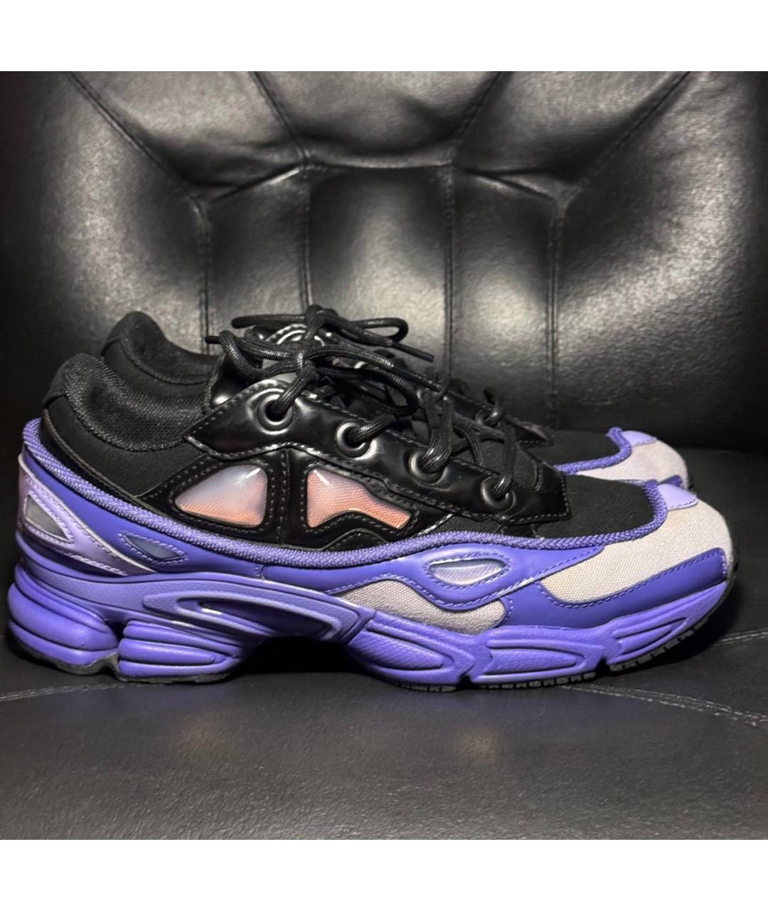 ADIDAS X RAF SIMONS Фиолетовые текстильные низкие кроссовки / кеды, фото 9