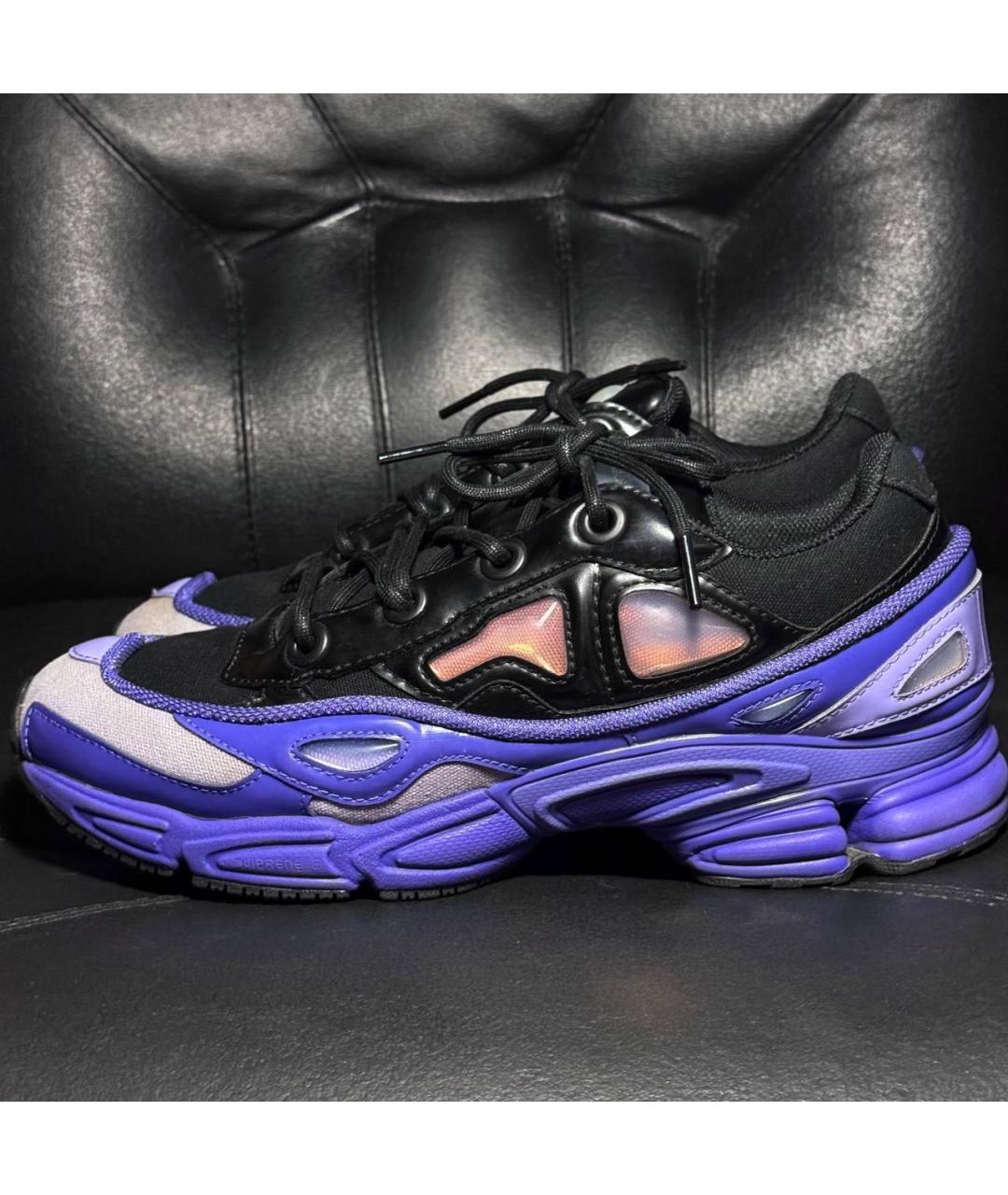 ADIDAS X RAF SIMONS Фиолетовые текстильные низкие кроссовки / кеды, фото 3