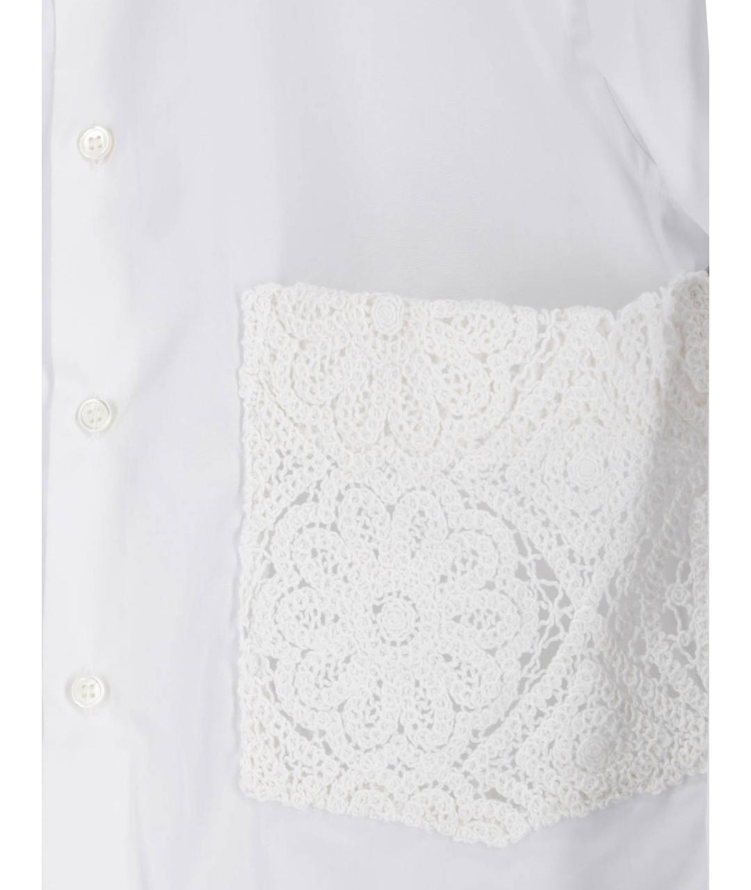 COMME DES GARÇONS Белая хлопковая рубашка, фото 3