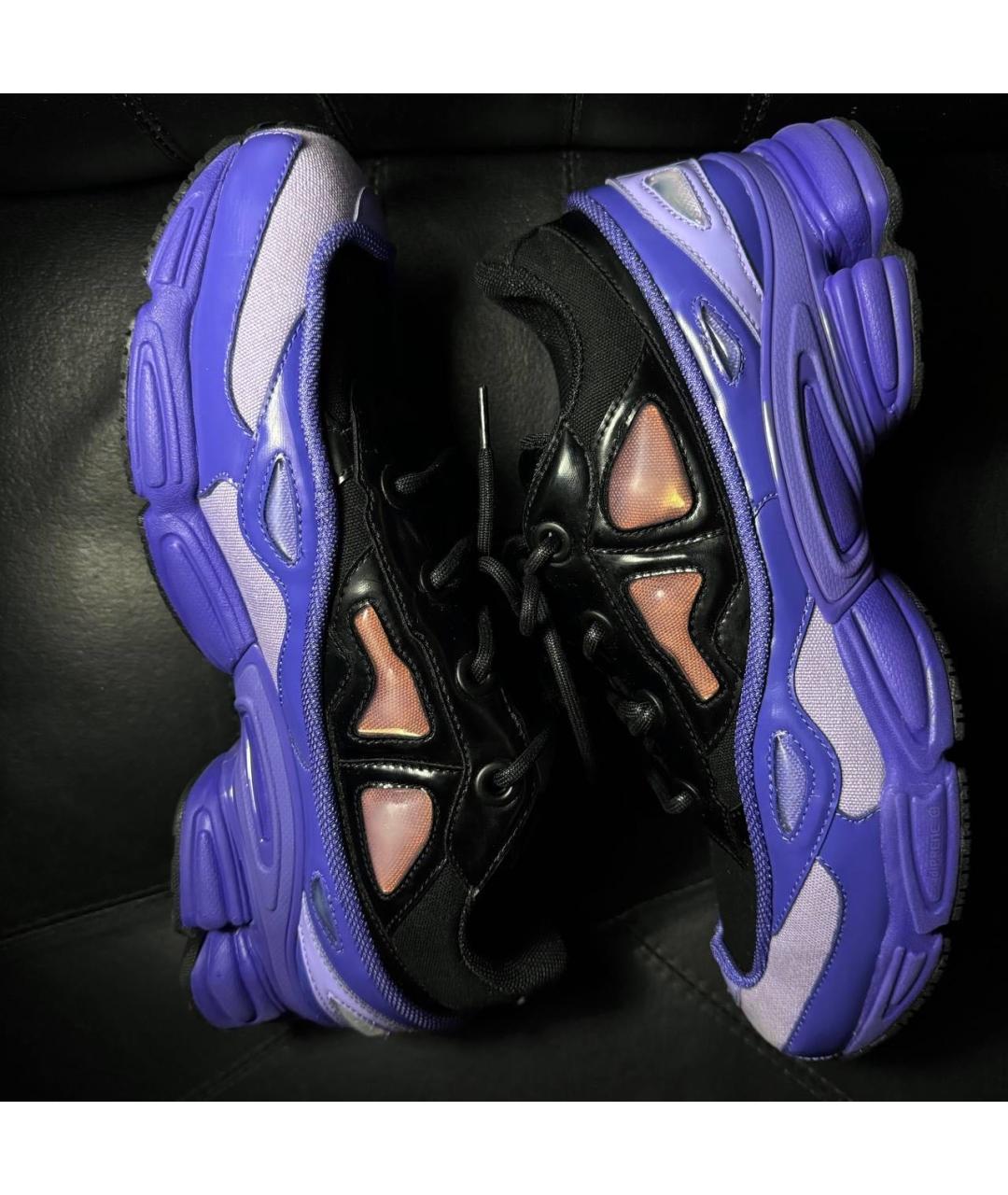 ADIDAS X RAF SIMONS Фиолетовые текстильные низкие кроссовки / кеды, фото 4