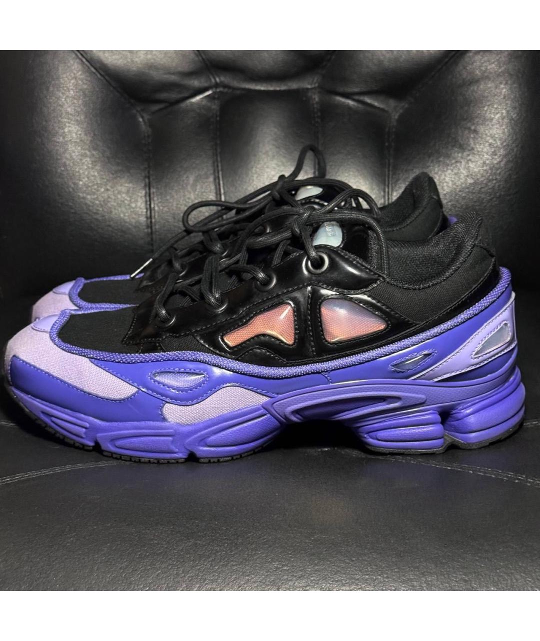 ADIDAS X RAF SIMONS Фиолетовые текстильные низкие кроссовки / кеды, фото 3