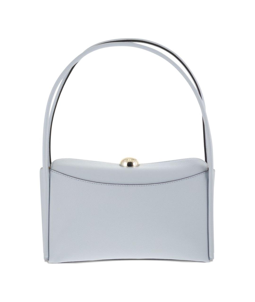 FURLA Голубая кожаная сумка через плечо, фото 3