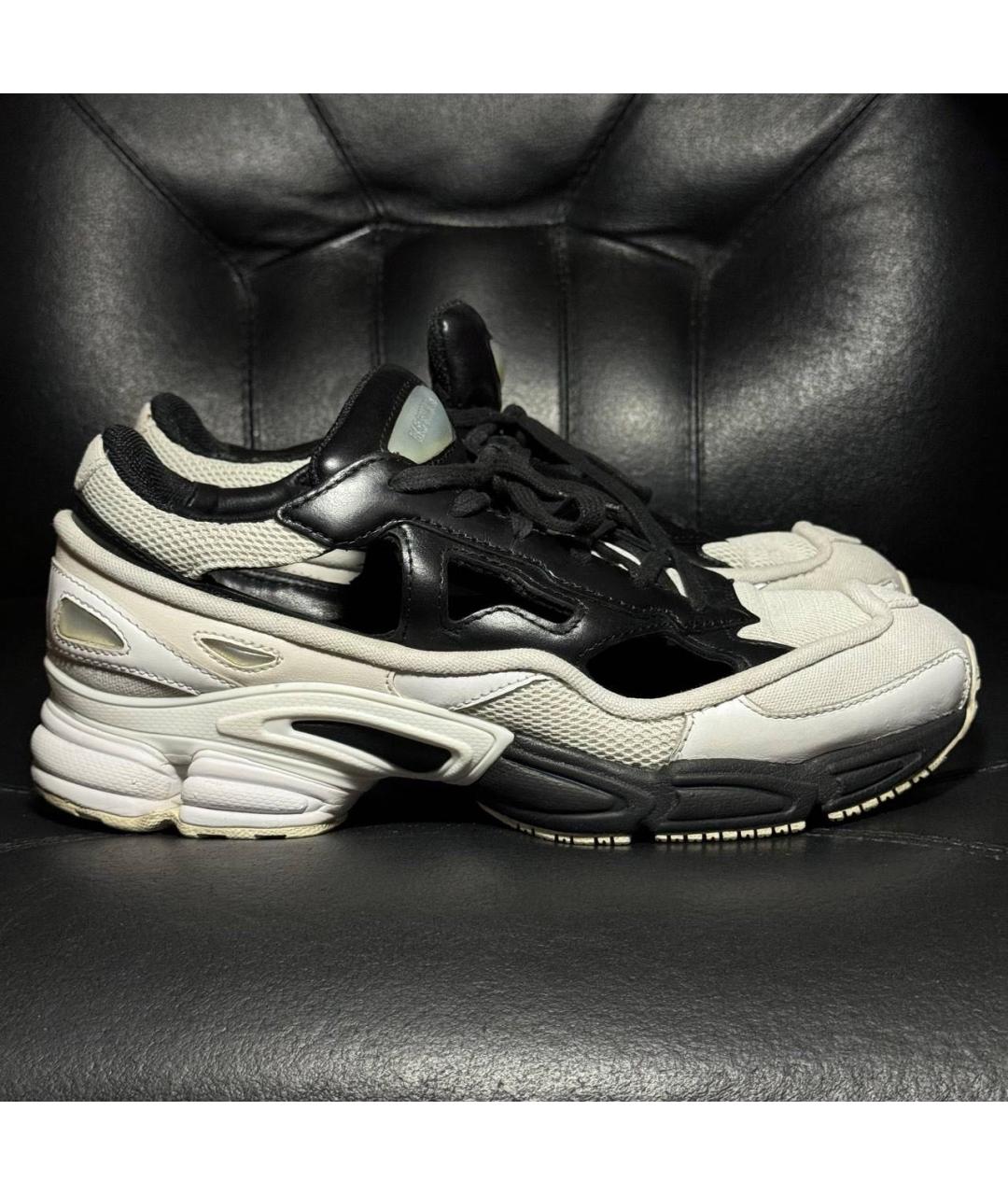 ADIDAS X RAF SIMONS Белые текстильные низкие кроссовки / кеды, фото 9