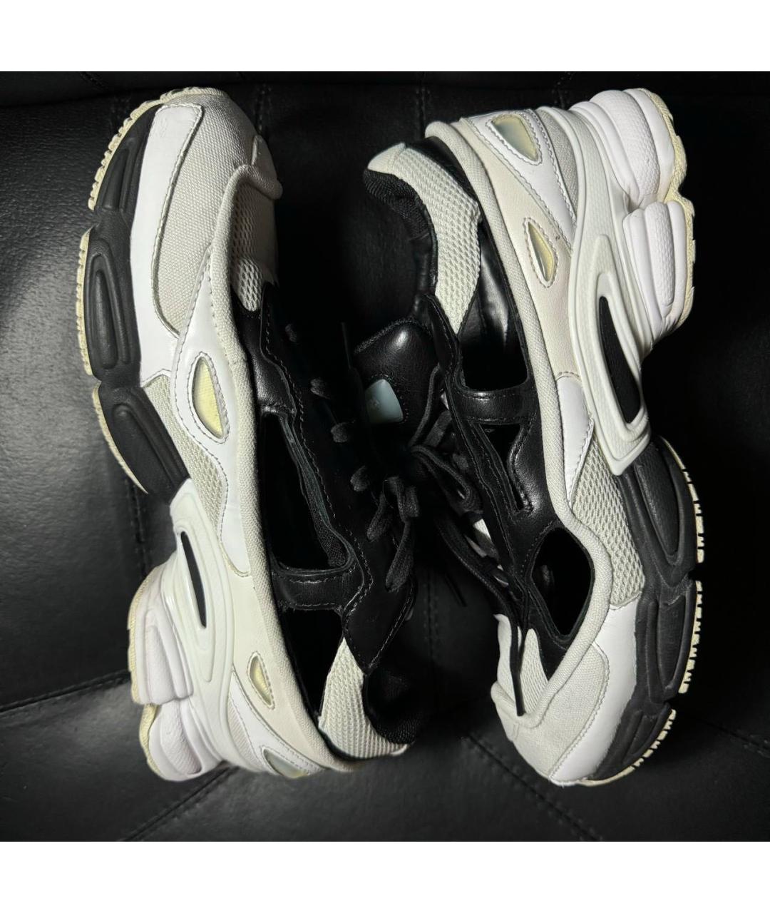 ADIDAS X RAF SIMONS Белые текстильные низкие кроссовки / кеды, фото 5