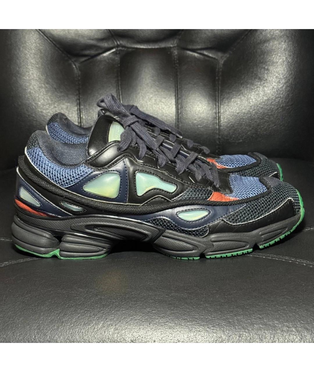 RAF SIMONS Синие текстильные низкие кроссовки / кеды, фото 9