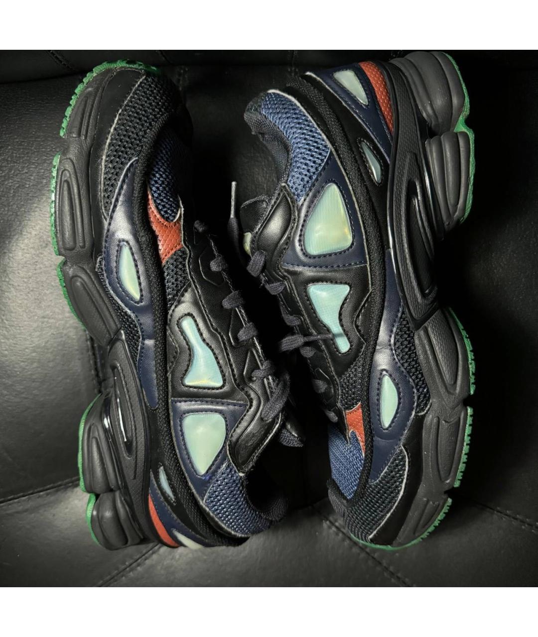 RAF SIMONS Синие текстильные низкие кроссовки / кеды, фото 5