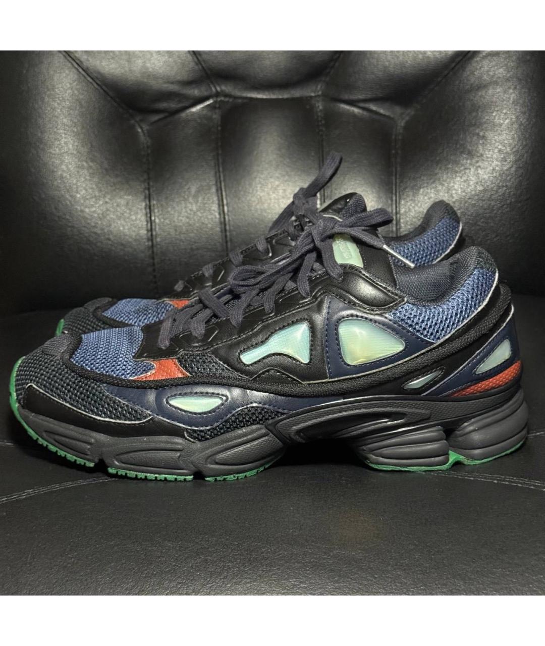 RAF SIMONS Синие текстильные низкие кроссовки / кеды, фото 3