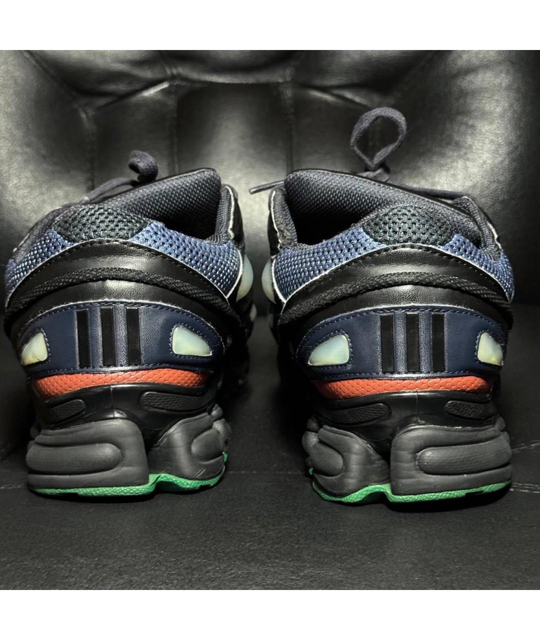 RAF SIMONS Синие текстильные низкие кроссовки / кеды, фото 2