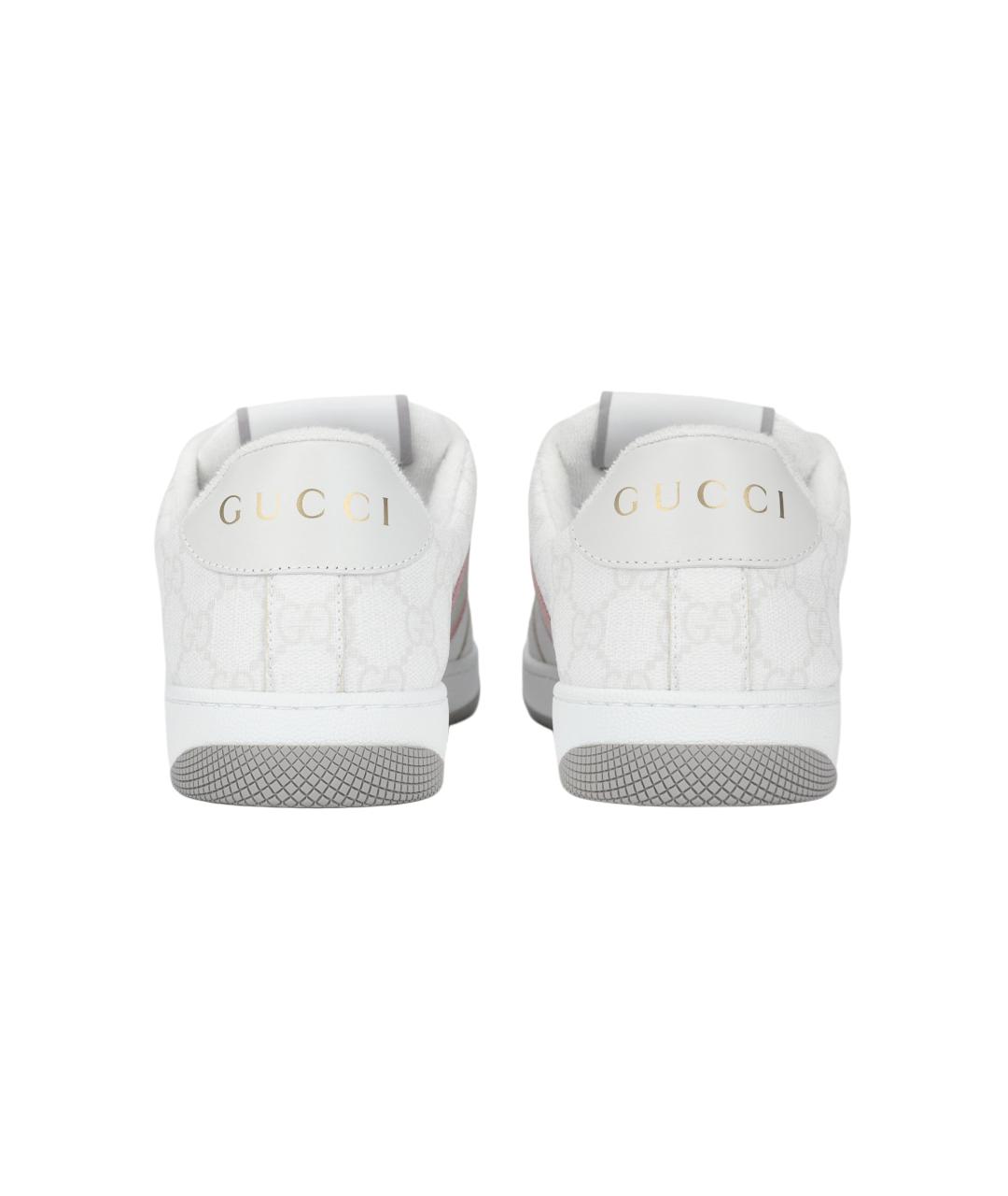 GUCCI Серые текстильные кроссовки, фото 4