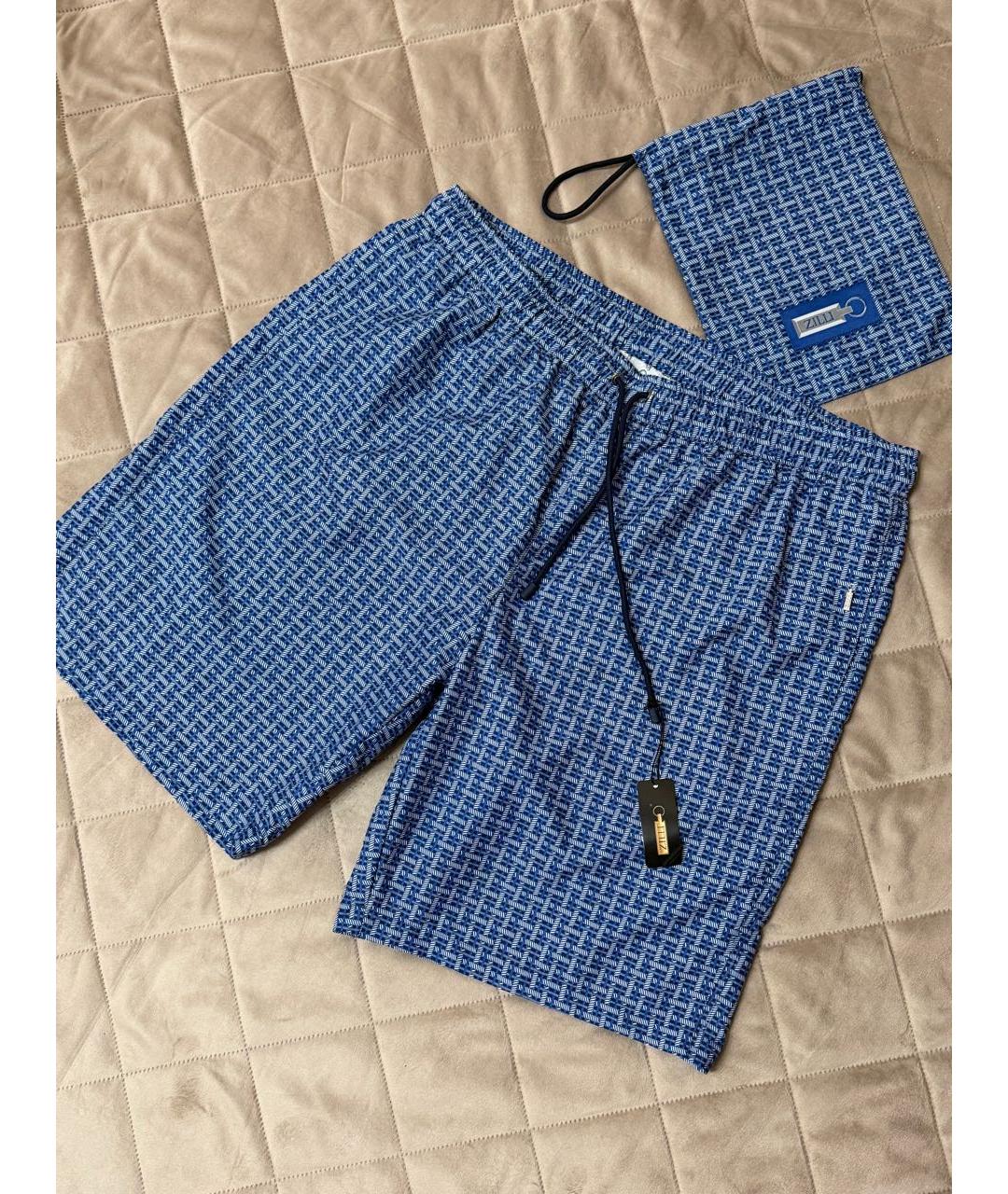 ZILLI Синие шорты, фото 5