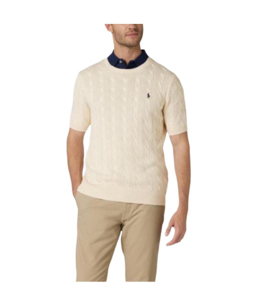 POLO RALPH LAUREN Бежевый джемпер / свитер, фото 3