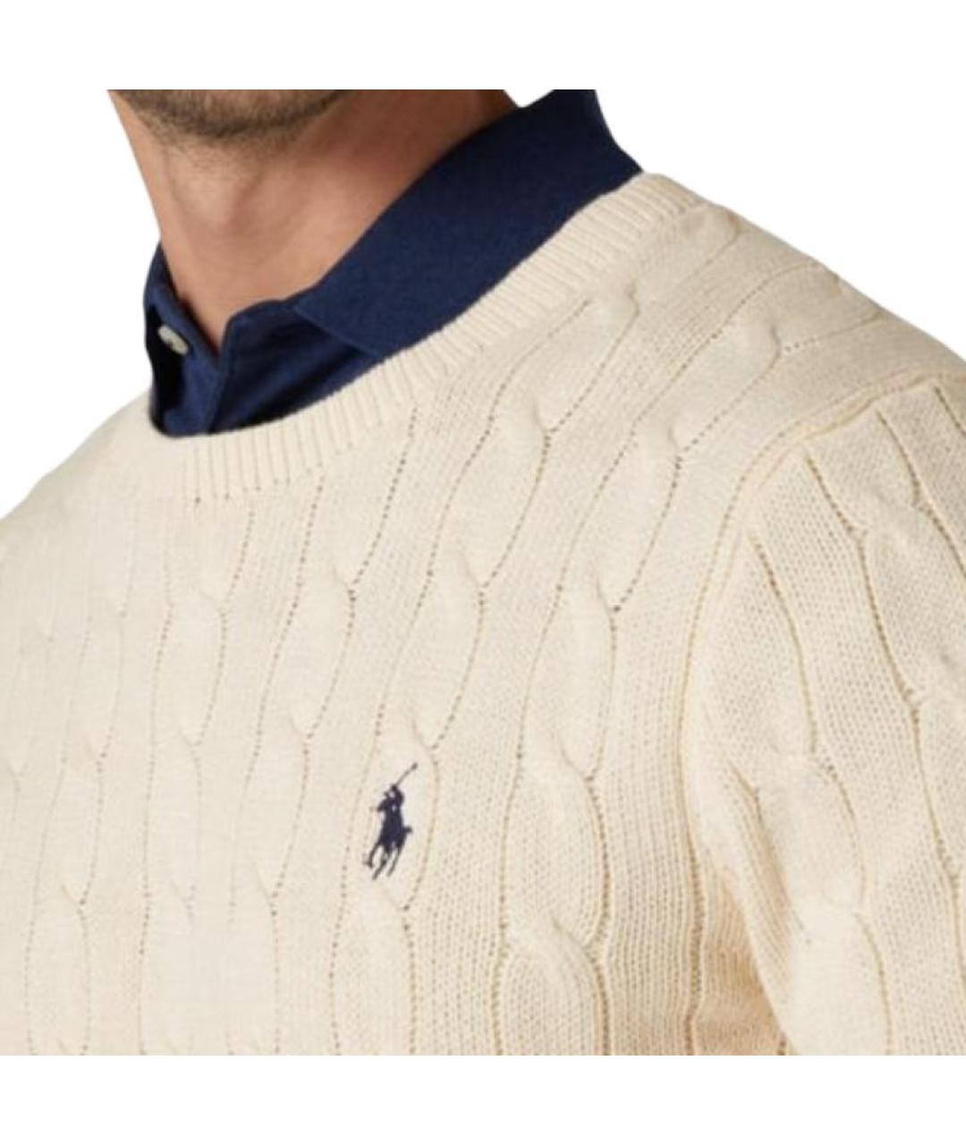 POLO RALPH LAUREN Бежевый джемпер / свитер, фото 5