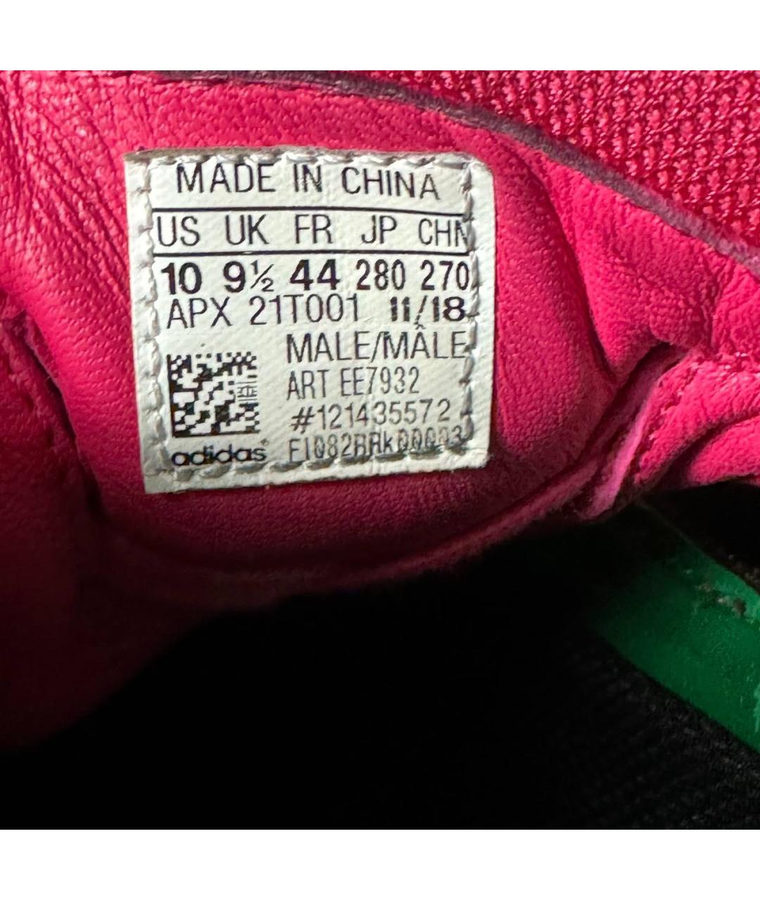 ADIDAS X RAF SIMONS Зеленые текстильные низкие кроссовки / кеды, фото 6