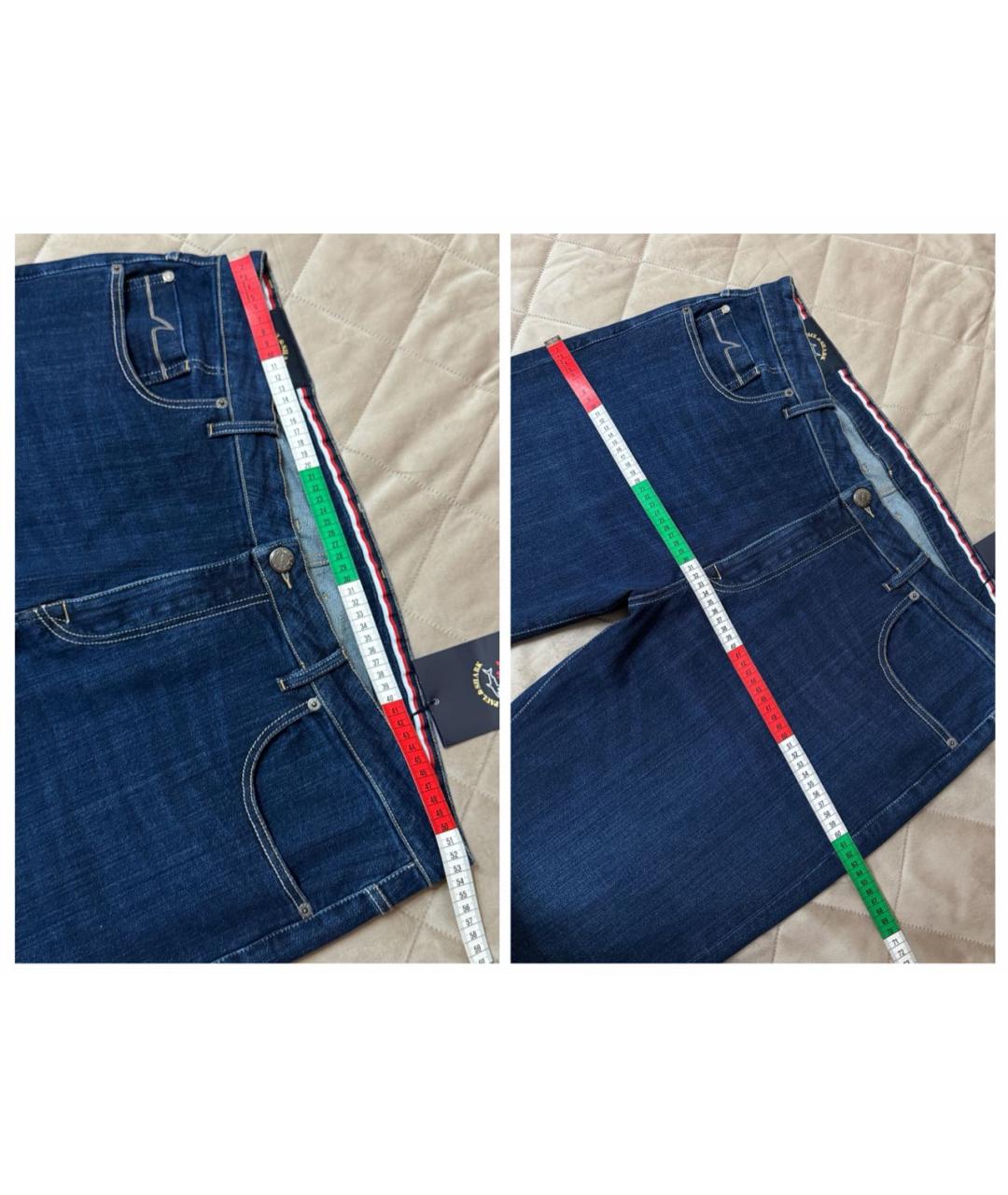 PAUL & SHARK Темно-синие хлопко-эластановые джинсы, фото 8