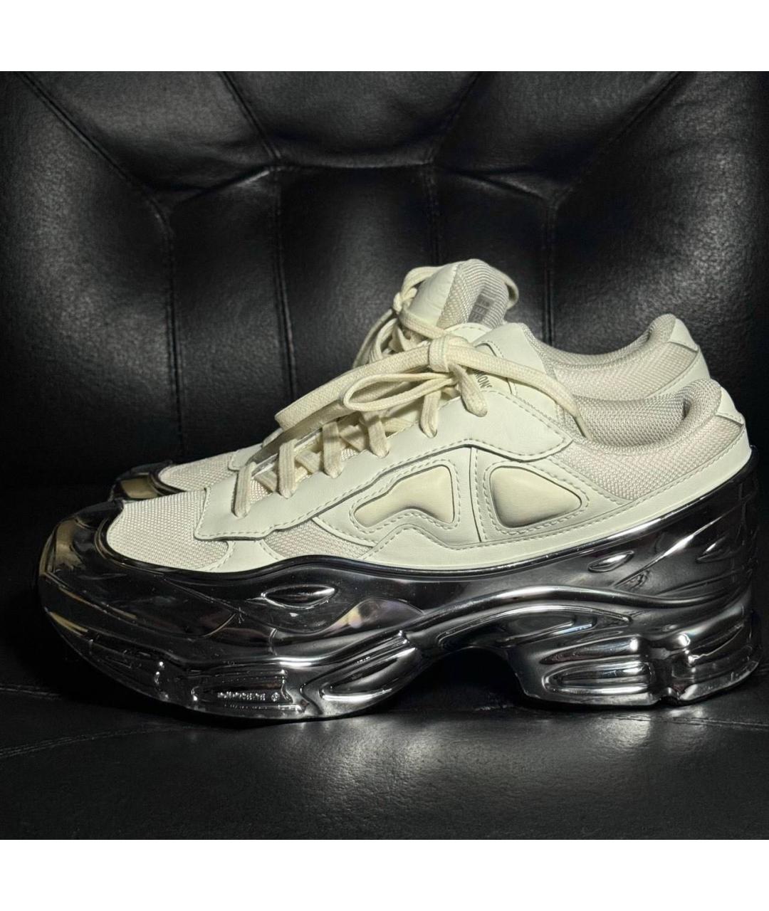 ADIDAS X RAF SIMONS Белые текстильные кроссовки, фото 3