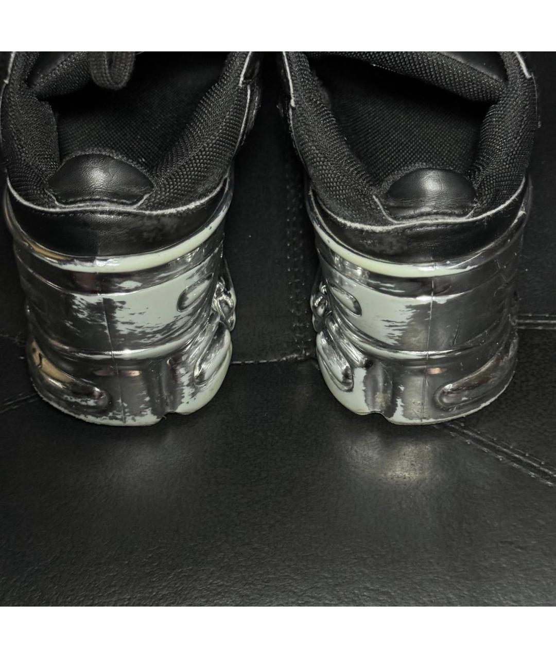 ADIDAS X RAF SIMONS Черные текстильные низкие кроссовки / кеды, фото 3