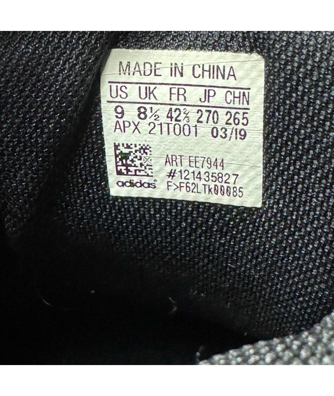 ADIDAS X RAF SIMONS Черные текстильные низкие кроссовки / кеды, фото 5