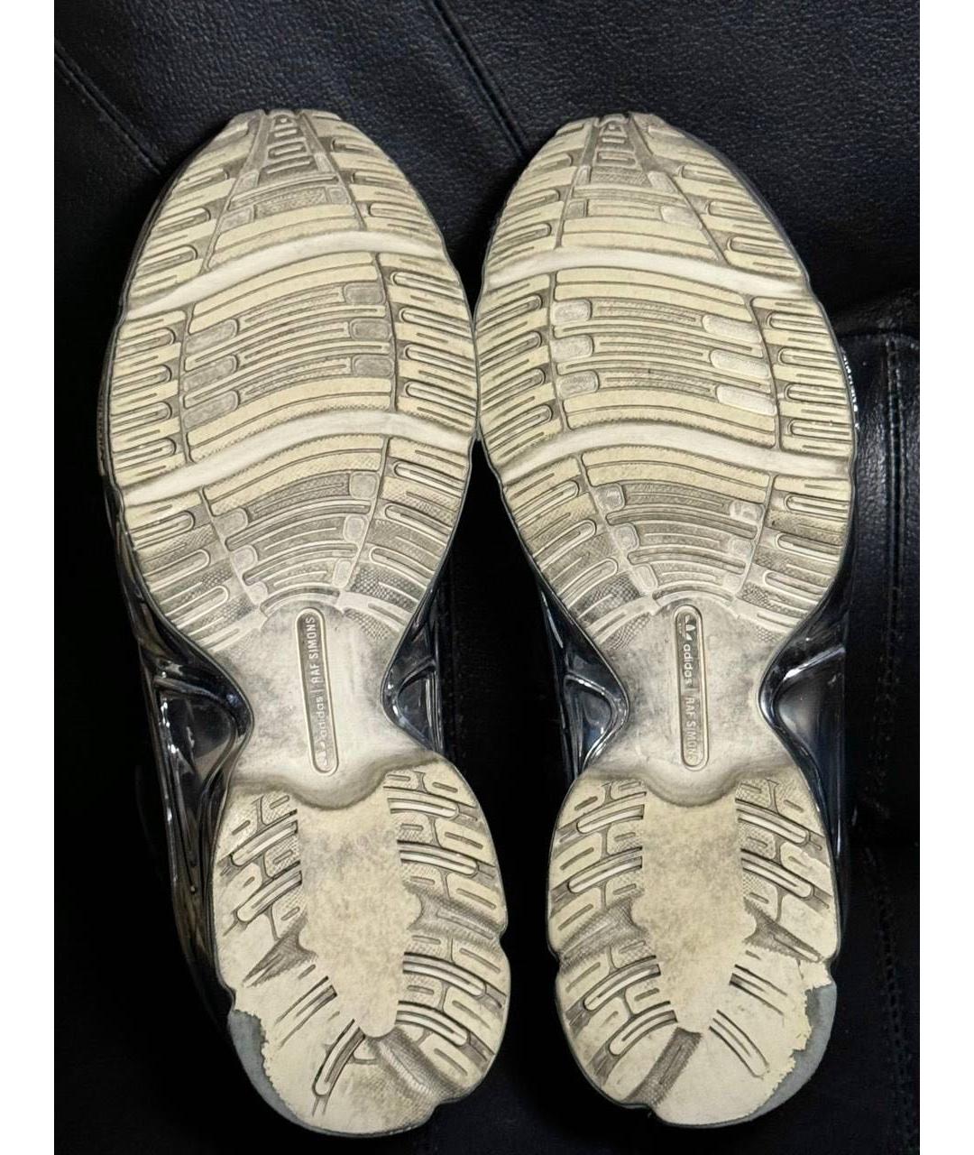 ADIDAS X RAF SIMONS Черные текстильные низкие кроссовки / кеды, фото 8