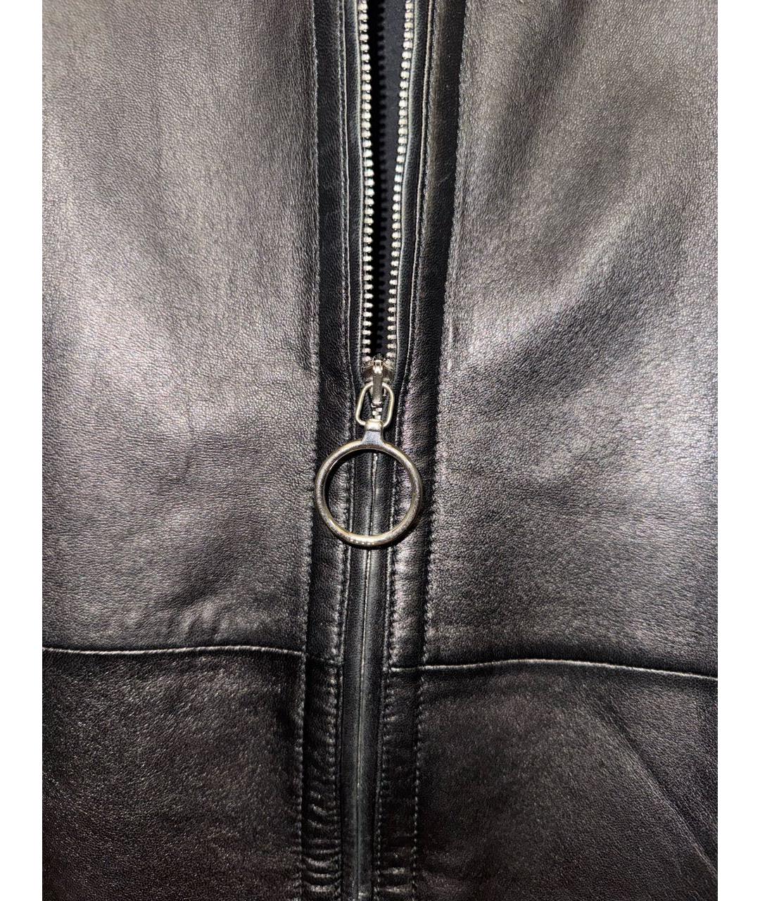 GUCCI Черная кожаная куртка, фото 5