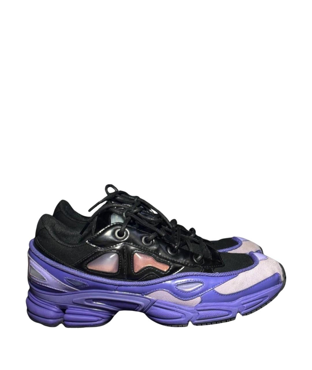 ADIDAS X RAF SIMONS Фиолетовые текстильные низкие кроссовки / кеды, фото 1