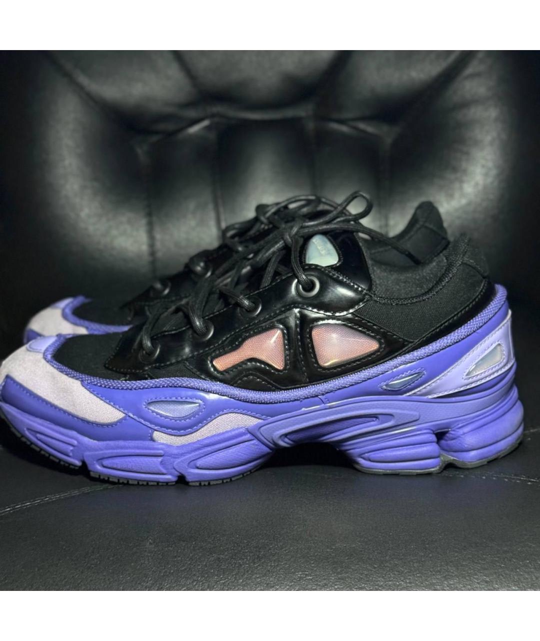 ADIDAS X RAF SIMONS Фиолетовые текстильные низкие кроссовки / кеды, фото 3