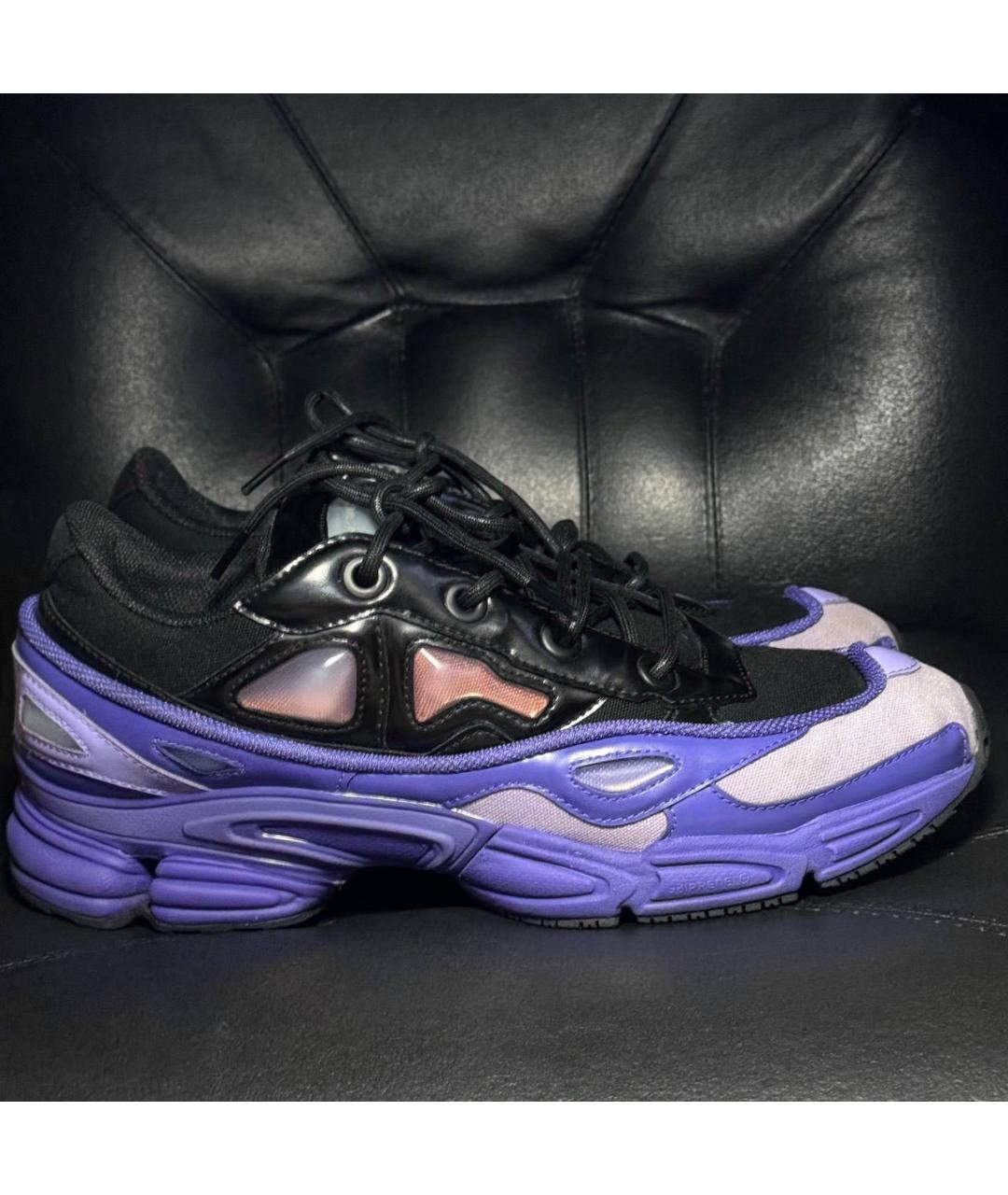 ADIDAS X RAF SIMONS Фиолетовые текстильные низкие кроссовки / кеды, фото 9