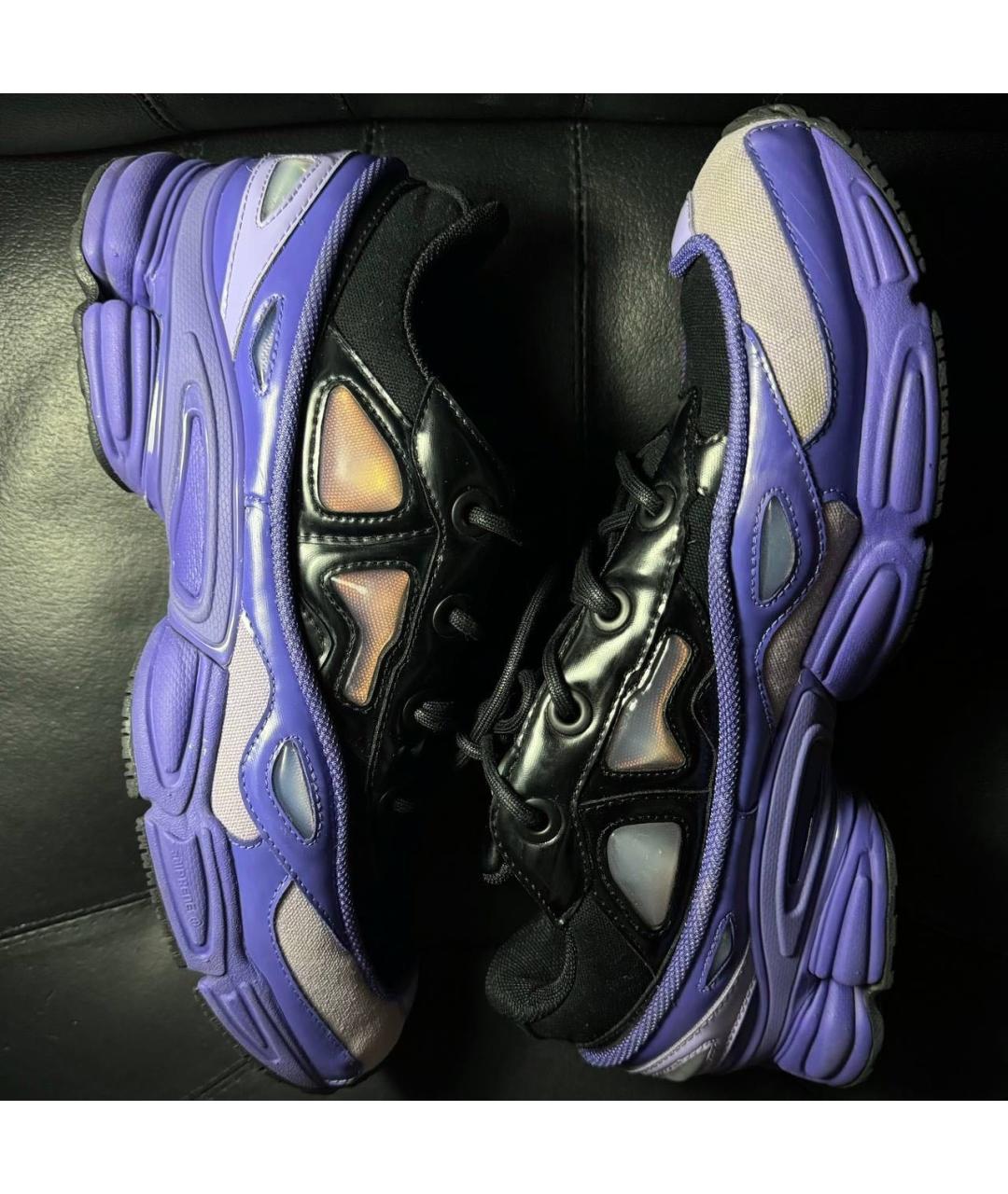 ADIDAS X RAF SIMONS Фиолетовые текстильные низкие кроссовки / кеды, фото 5