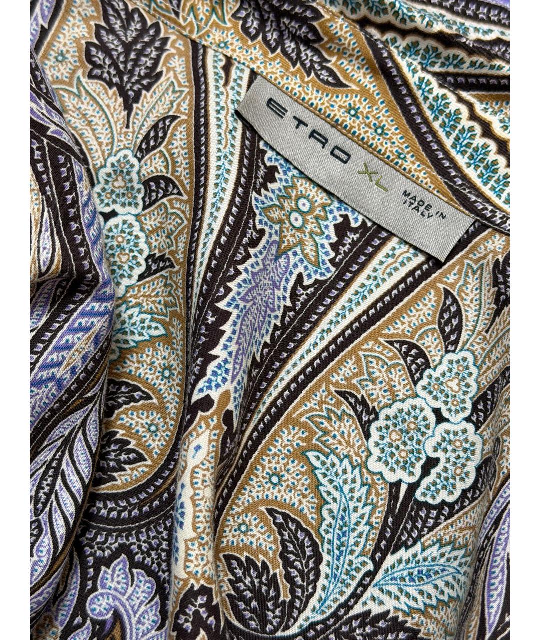 ETRO Фиолетовая хлопковая кэжуал рубашка, фото 4