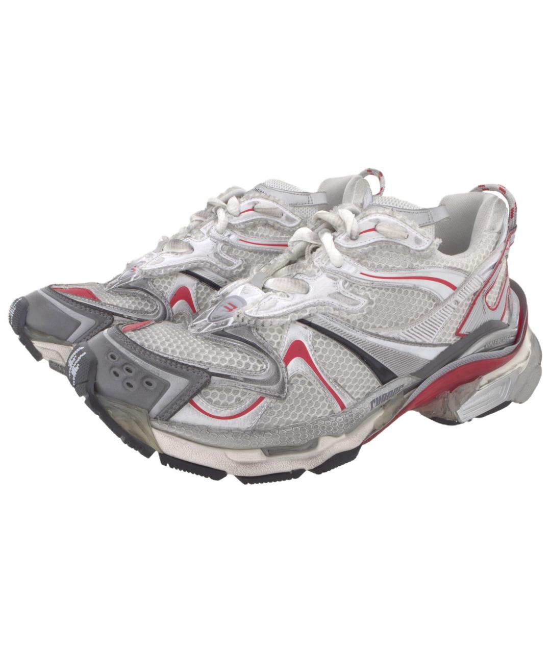 BALENCIAGA Серебряные низкие кроссовки / кеды, фото 3