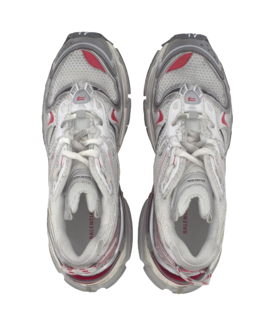 BALENCIAGA Серебряные низкие кроссовки / кеды, фото 4