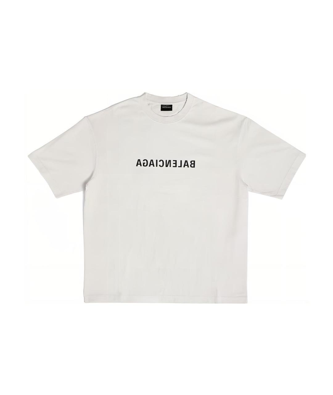 BALENCIAGA Бежевая футболка, фото 6