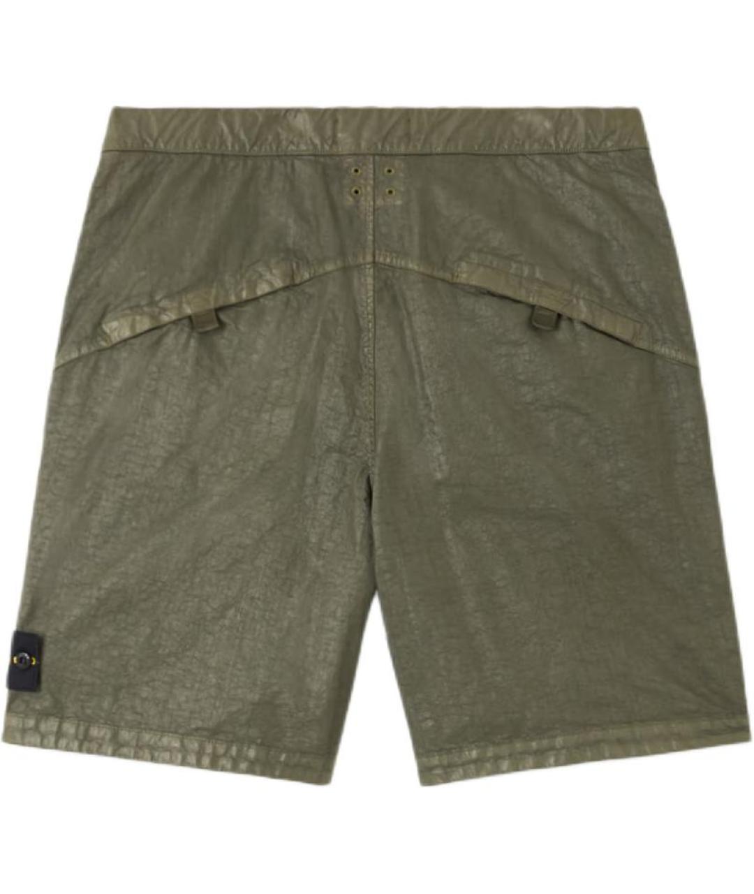 STONE ISLAND Зеленые шорты, фото 2