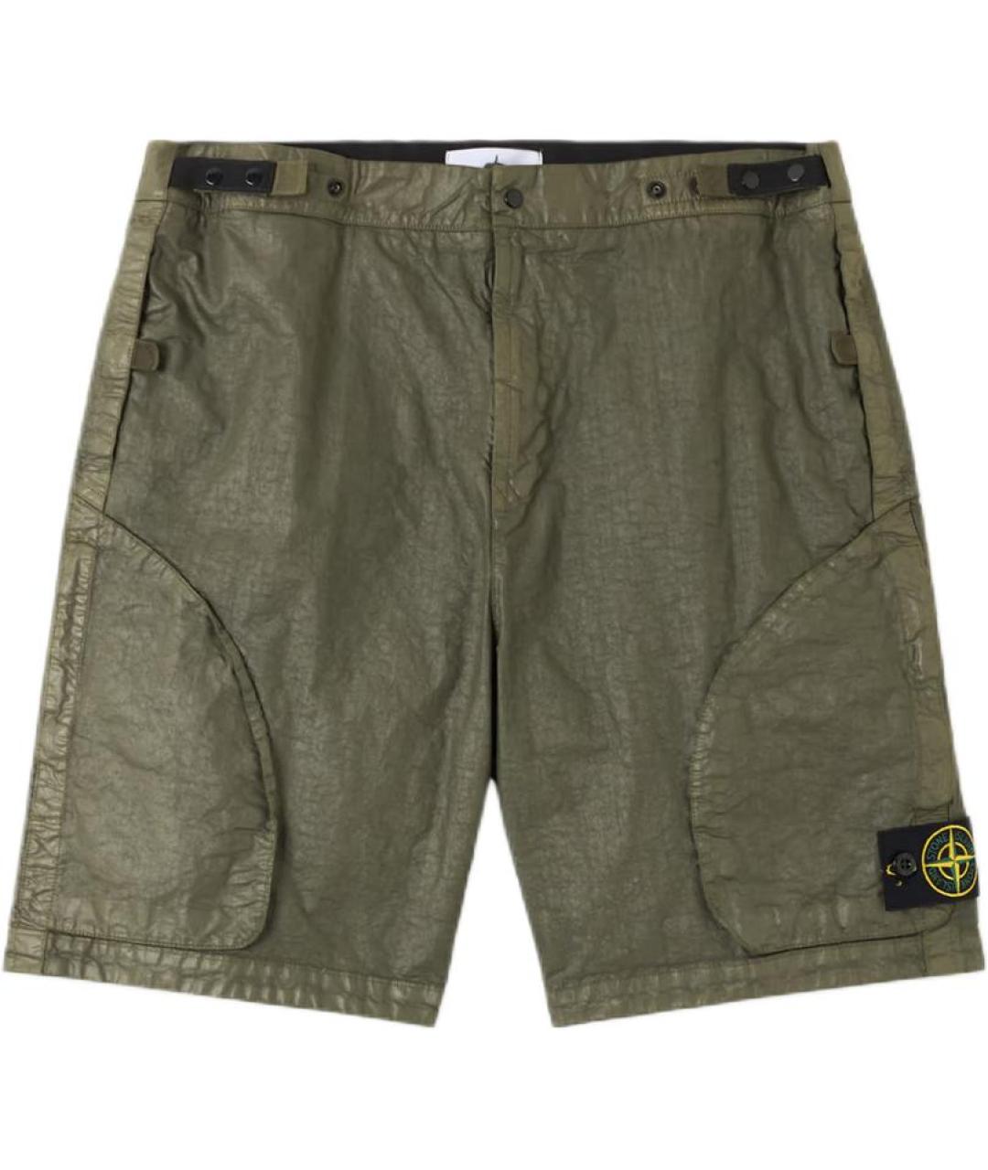 STONE ISLAND Зеленые шорты, фото 1