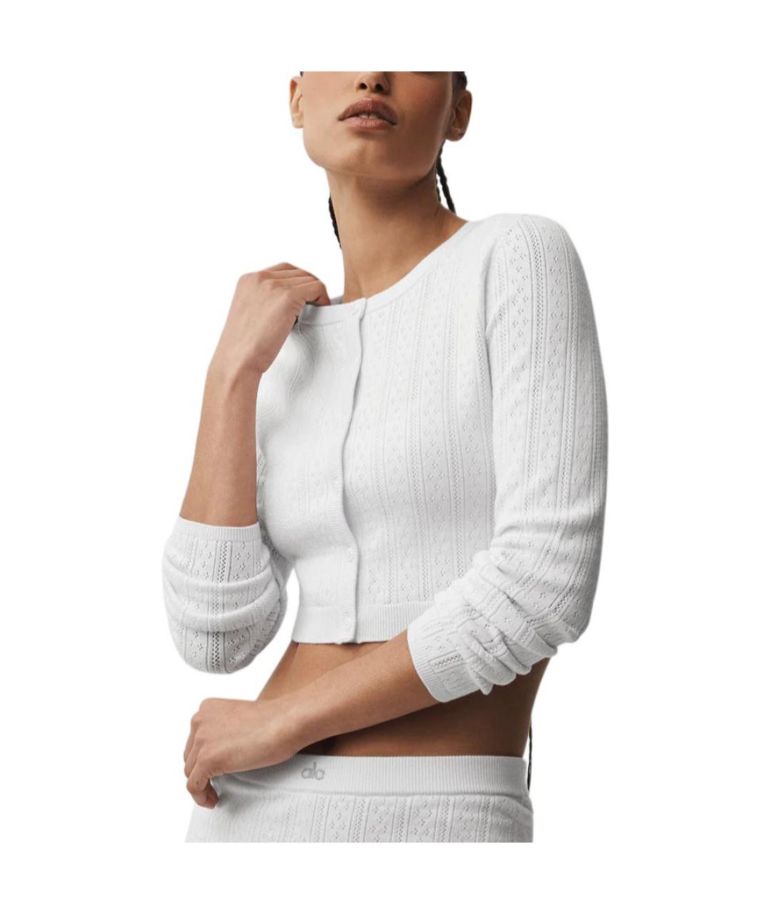 ALO YOGA Белый кардиган, фото 2