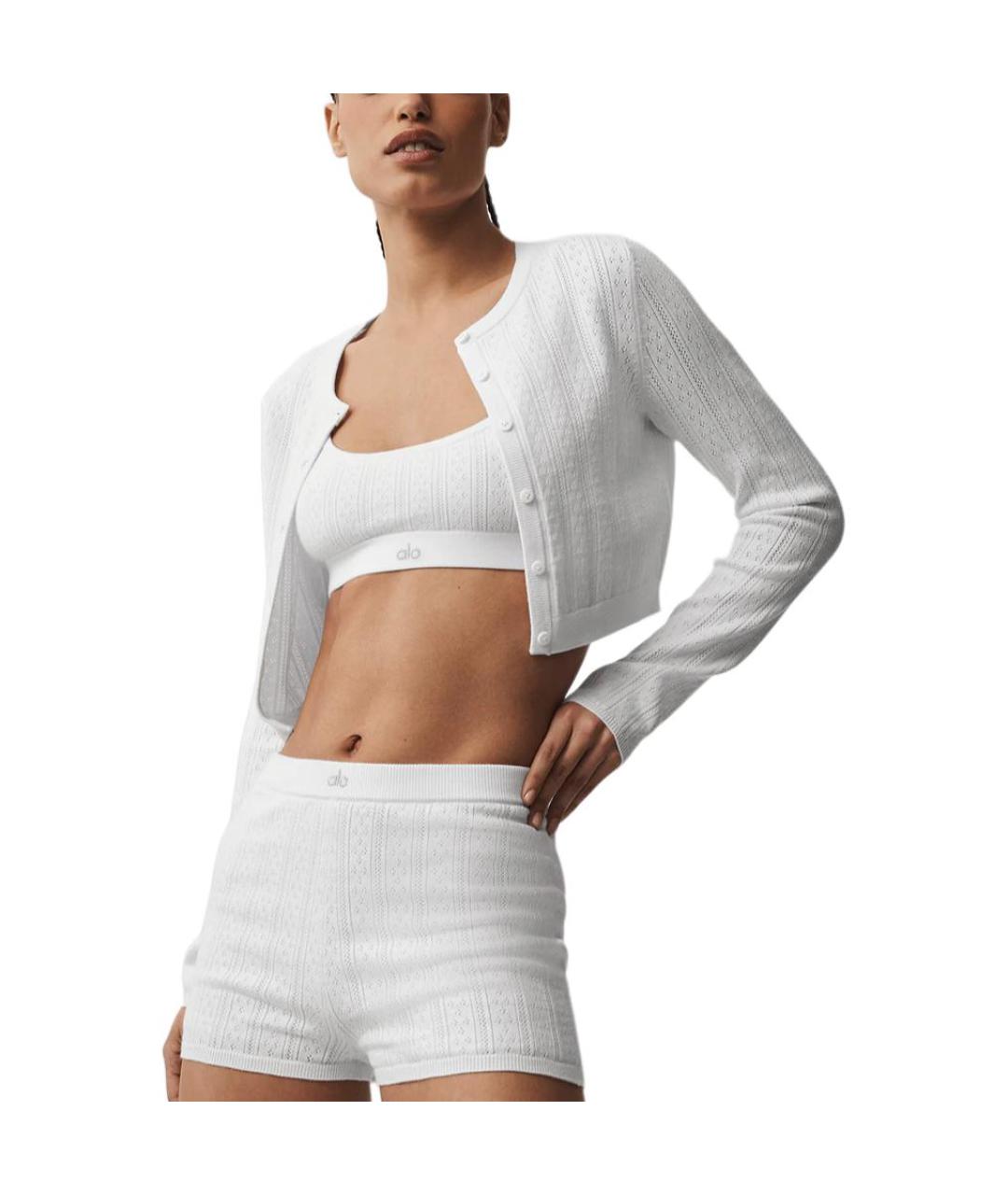 ALO YOGA Белый кардиган, фото 4