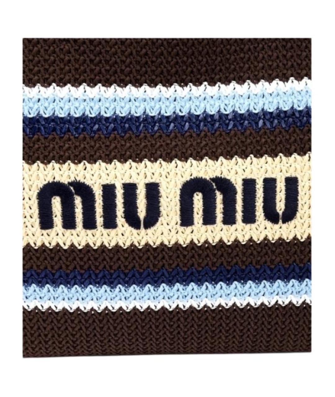 MIU MIU Синяя сумка через плечо, фото 5