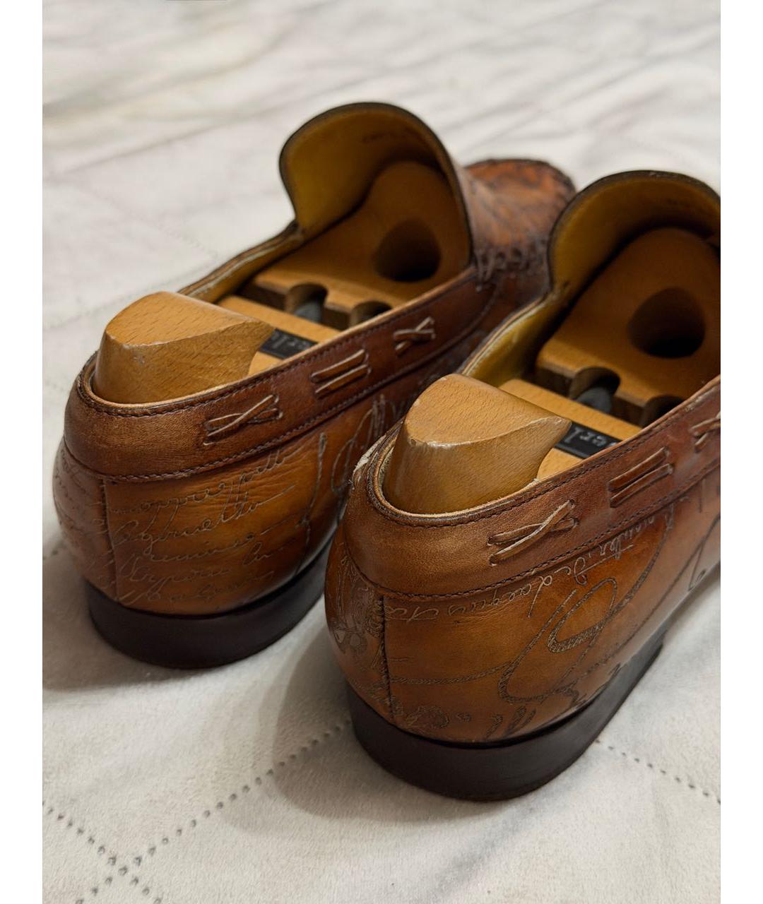 BERLUTI Коричневые кожаные лоферы, фото 6