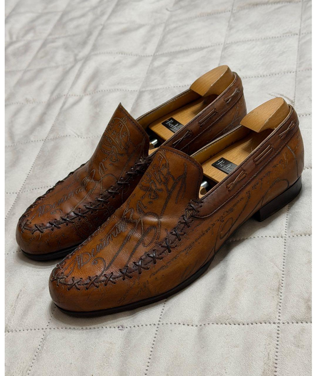 BERLUTI Коричневые кожаные лоферы, фото 3